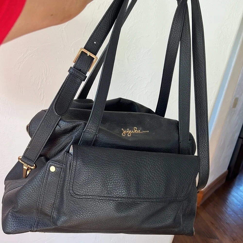 Wherever Weekender Faux Pebbled Leather Diaper Bag